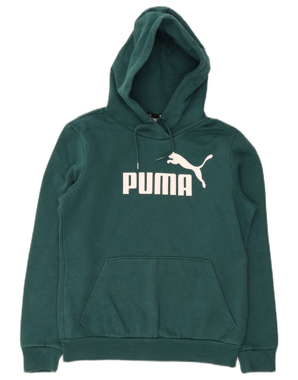 Puma Mujer Graphic Sudadera con capucha Jumper UK 10 Pequeño Algodón Verde