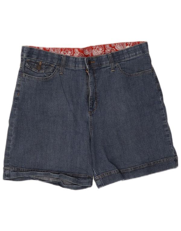 Lee - Pantalones cortos vaqueros de cintura alta para mujer US 16 2XL W34 algodón azul
