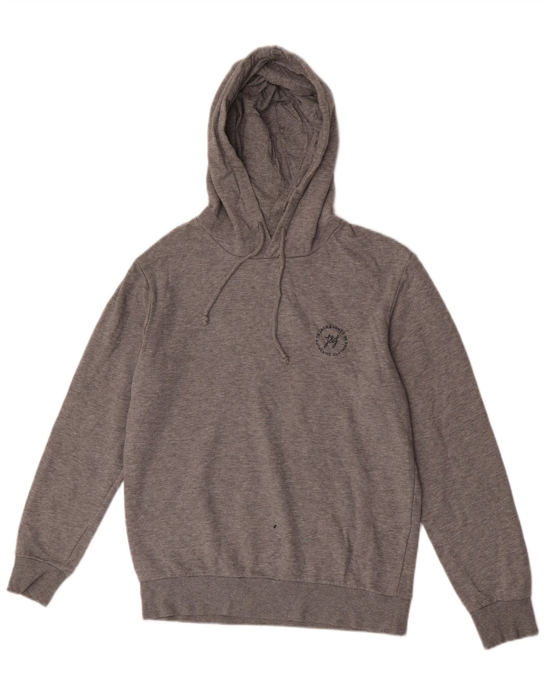 Jack & Jones Hombre Sudadera Con Capucha Jersey De Algodón Moteado Gris Medio