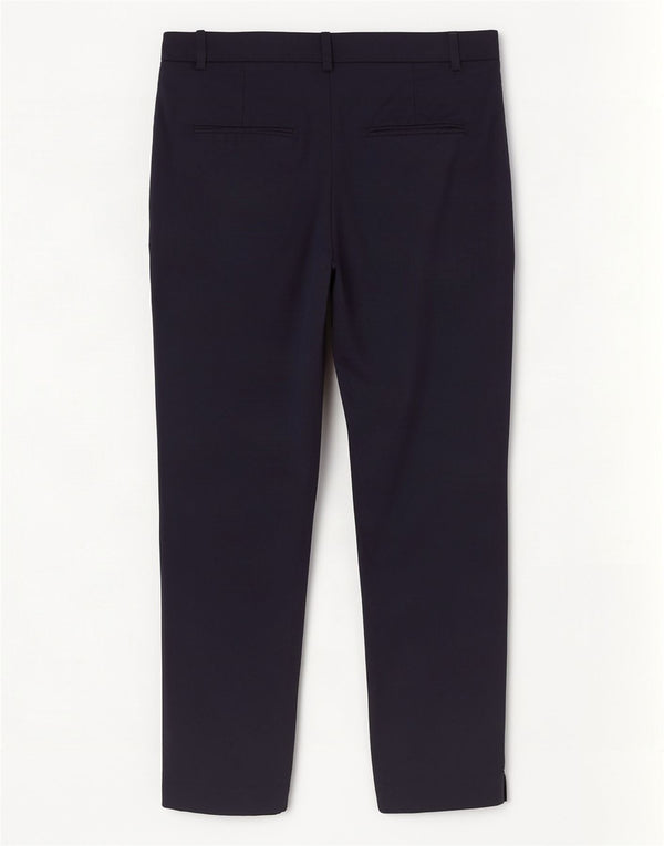 Zara Pantalón chino recto para mujer EU 38 Small W28 L26 Azul marino