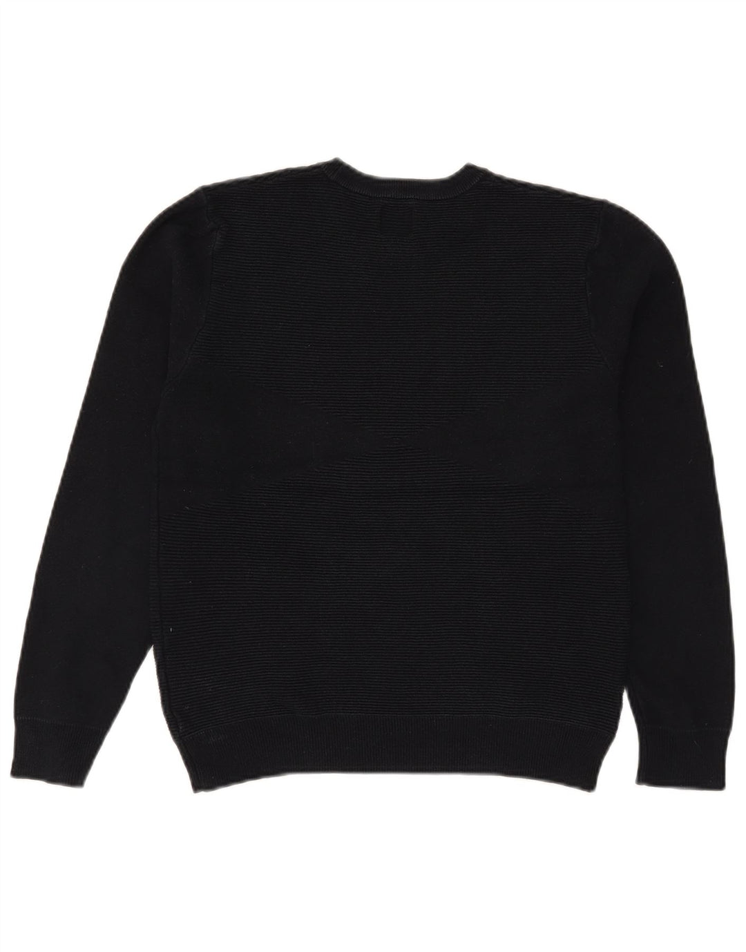 Zara - Jersey de cuello redondo para mujer, talla 40, talla mediana, azul marino