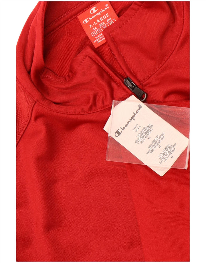 Champion Chaqueta de chándal para hombre XL Poliéster rojo