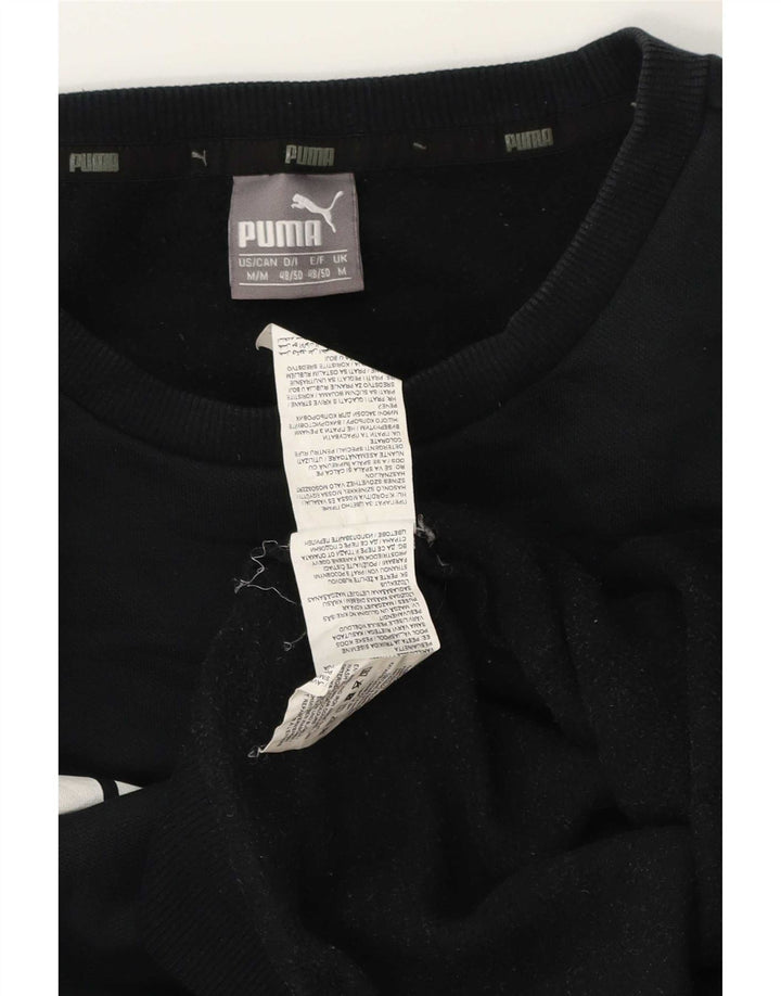 Puma Sudadera Estampada Con Estampado De Algodón Negro Medio Para Hombre