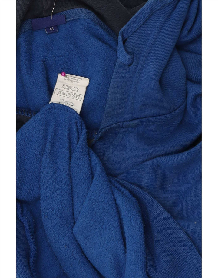 Asics Hombre Graphic Sudadera Con Capucha Jumper Azul Medio Algodón