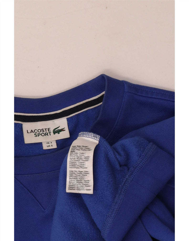 Lacoste - Sudadera para hombre, talla 3, algodón azul pequeño