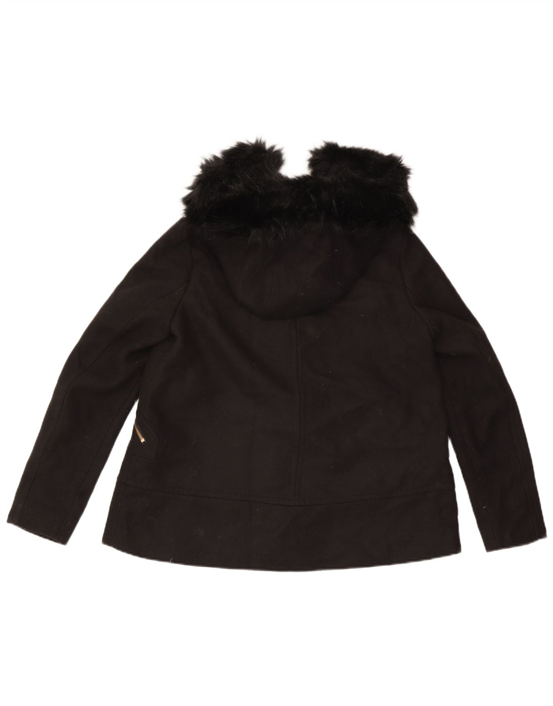 Zara Chaqueta cortavientos con capucha para mujer UK 44 Medium Black