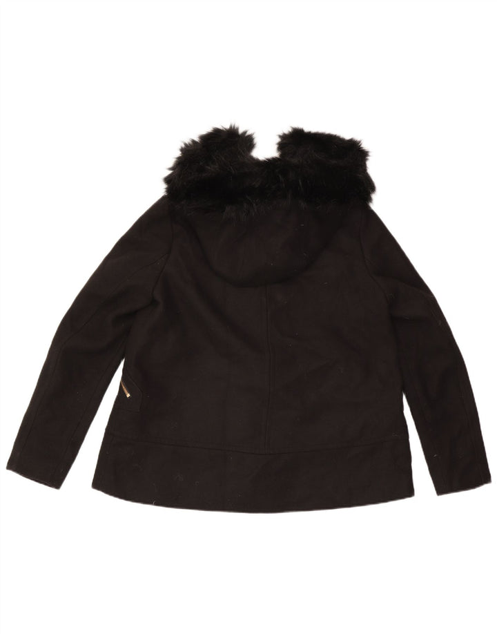 Zara Chaqueta cortavientos con capucha para mujer UK 44 Medium Black