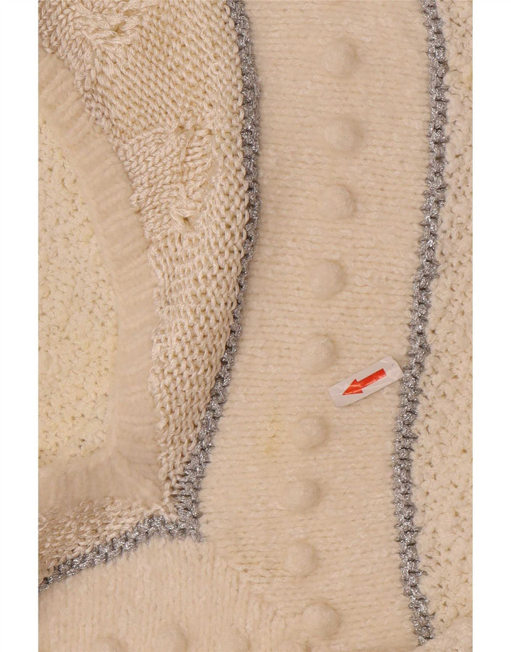 Madeleine Jersey con Cuello en V para Mujer EU 36/38 Small White Rayas