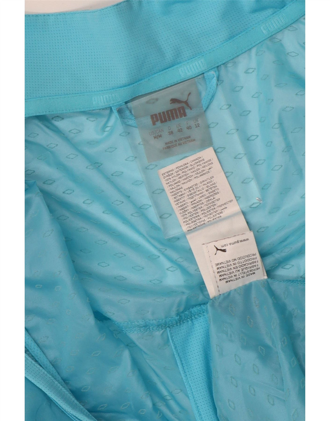 PUMA Chaqueta impermeable para mujer UK 12 Medium Blue Nylon