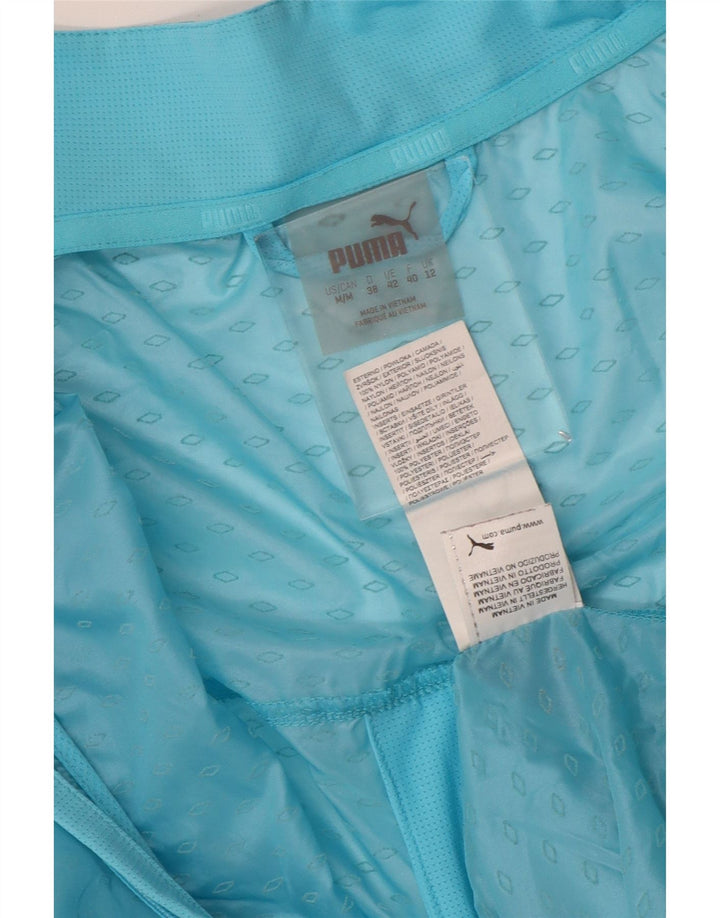 PUMA Chaqueta impermeable para mujer UK 12 Medium Blue Nylon