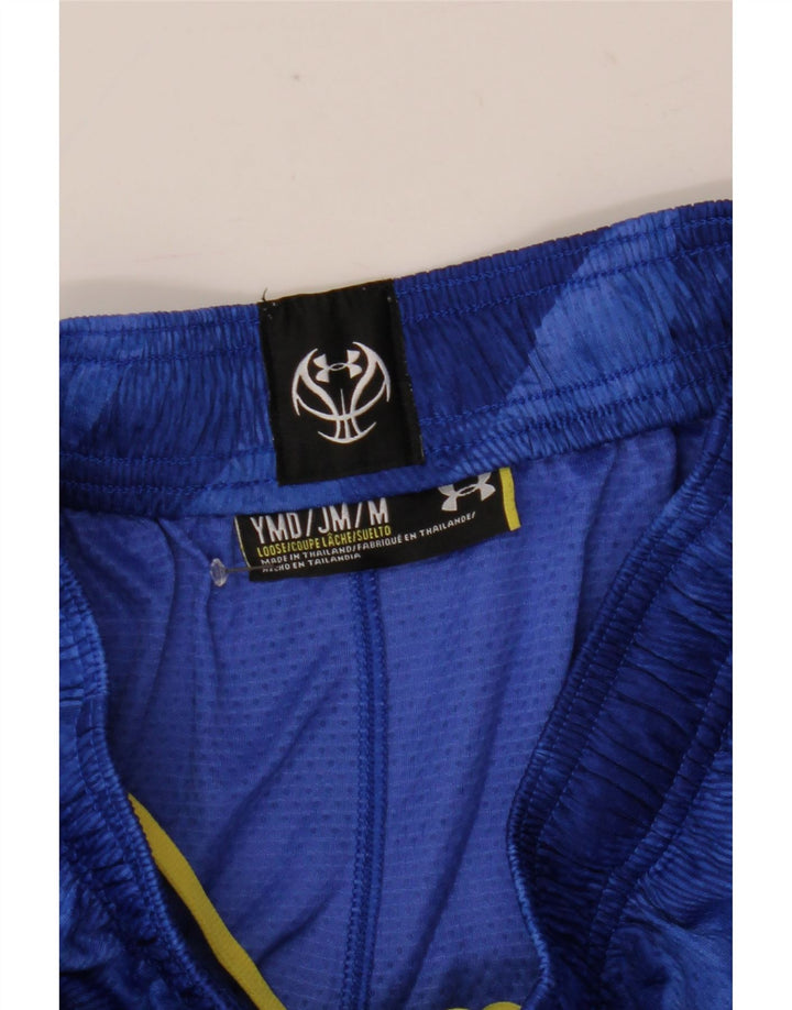 Under Armour Pantalones cortos deportivos para niño 9-10 años Azul medio Geométrico