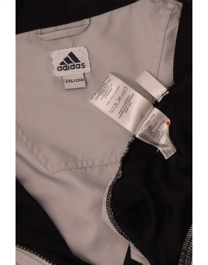 Adidas Mens Climashell 3/4 Manga Chándal Top Chaqueta 2XL Gris Colorblock