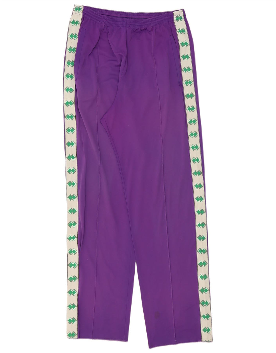 Vintage Hombre Gráfico Chándal Pantalones Medio Púrpura Colorblock
