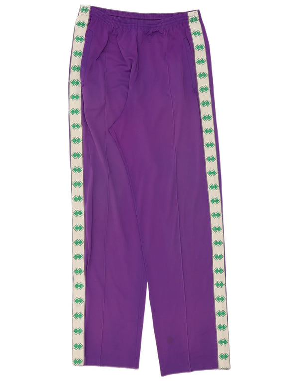Vintage Hombre Gráfico Chándal Pantalones Medio Púrpura Colorblock