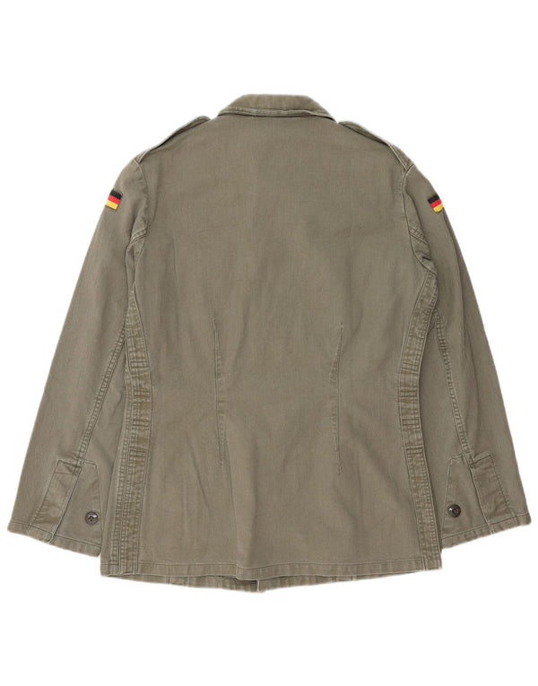 Vintage hombres chaqueta militar Reino Unido 38 medio caqui