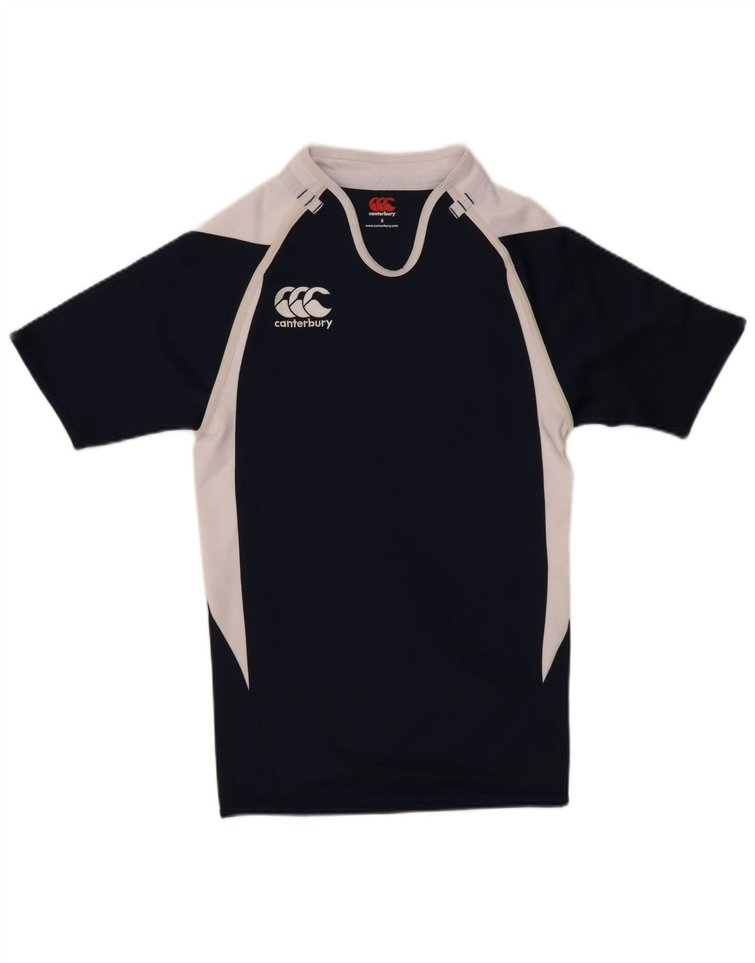 Canterbury - Camiseta gráfica para hombre, talla pequeña, color azul marino, poliéster