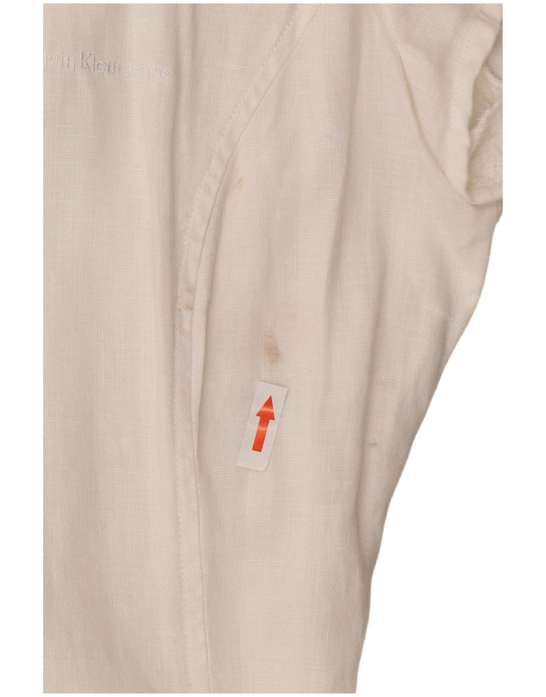 Calvin Klein Jeans Vestido acampanado para mujer UK 44 Mediano Blanco