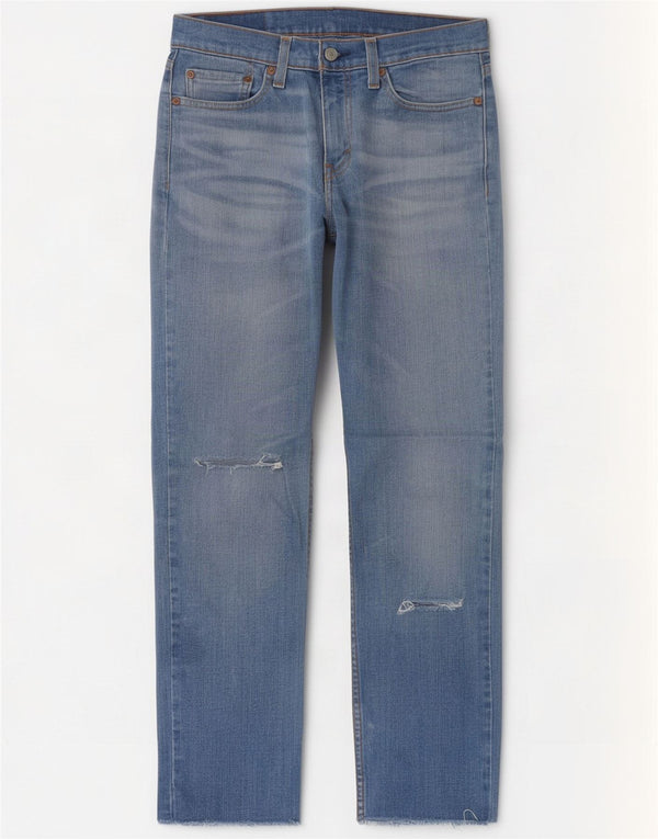 Levi's Mujer 514 Vaqueros Rectos Desgastados W28 L30 Azul