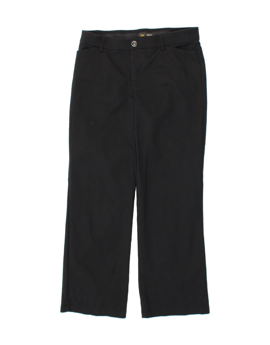 LEE Womens Mid Rise Regular Casual Trousers W34 L30 Black Vintage Lee and Second-Hand Lee from Messina Hembry 