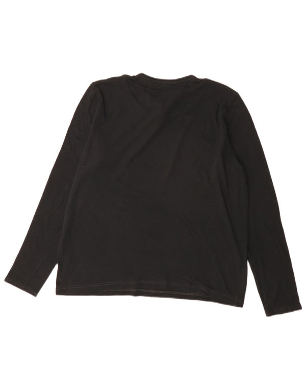 Calvin Klein Jeans Hombre Top Manga Larga IT 50 Medio Negro