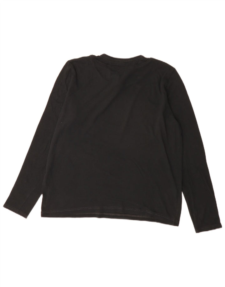Calvin Klein Jeans Hombre Top Manga Larga IT 50 Medio Negro
