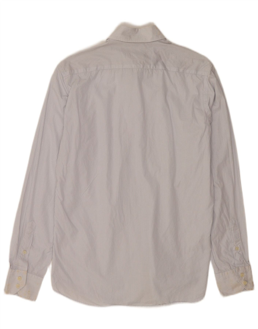 Camisa Massimo Dutti Hombre Casual Fit Algodón Rayas Azul Medio