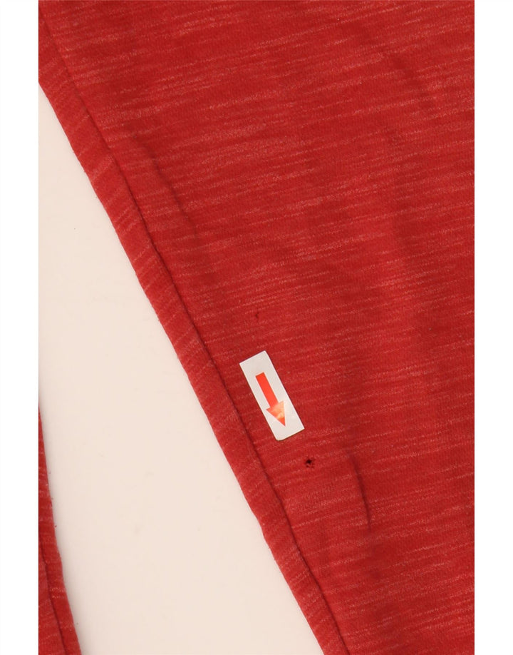 Reebok - Sudadera con capucha y cremallera gráfica para hombre, color rojo medio, algodón