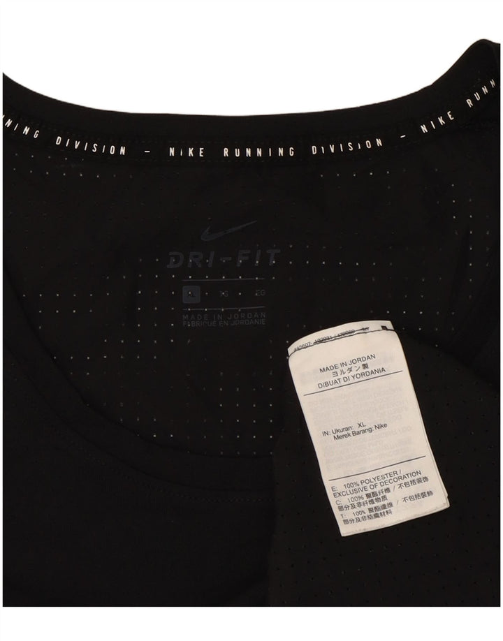 Nike Dri Fit Graphic Chaleco para hombre XL Poliéster negro