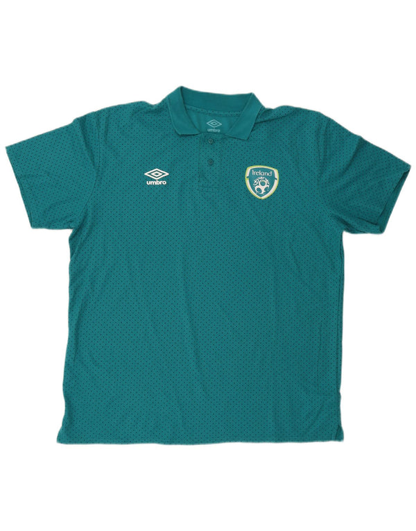 Umbro Mens Polo Shirt 2XL Turquoise