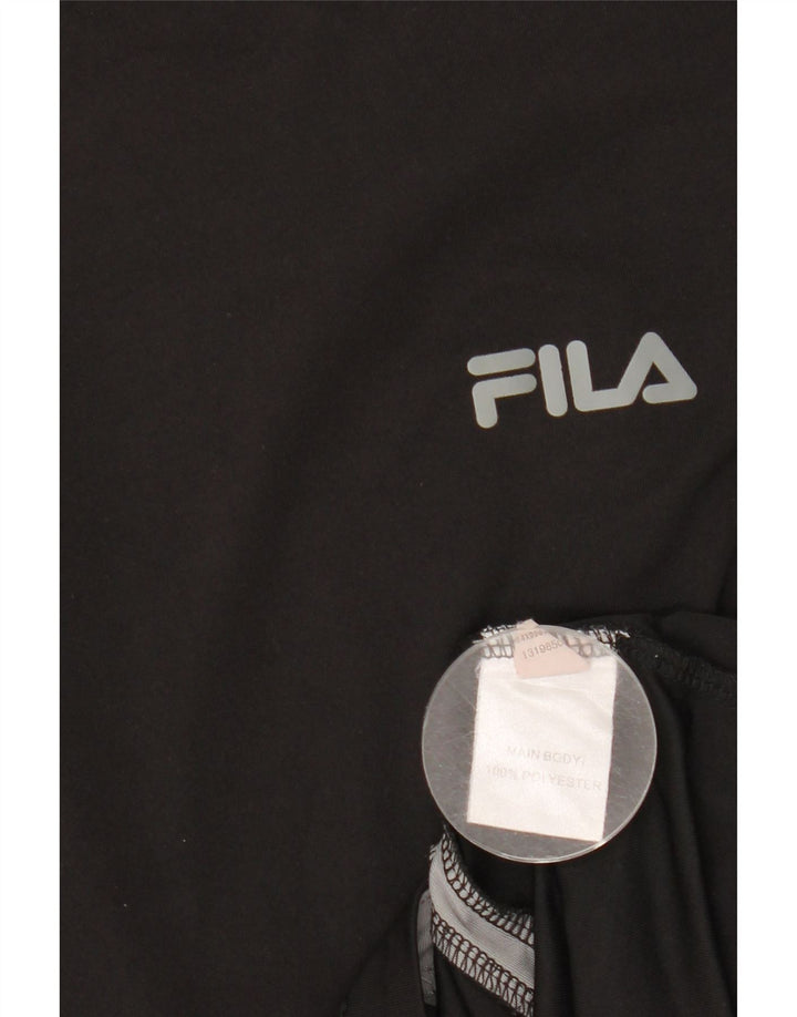 FILA Camiseta para hombre Top Medium Black Colourblock Poliéster