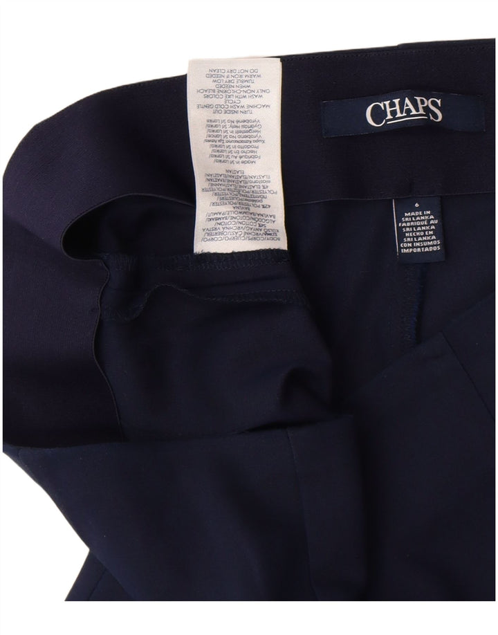 Chaps Pantalones capri para mujer US 6 mediano W27 L21 azul marino poliéster