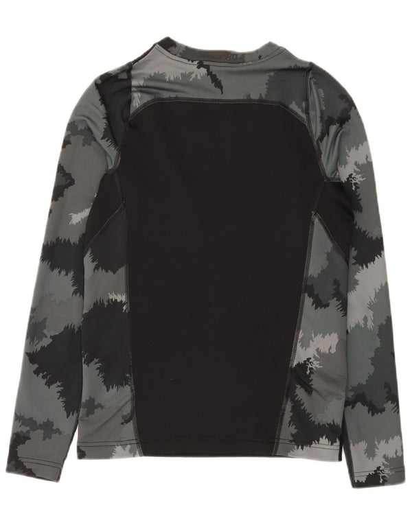 Nike Camiseta ajustada con gráfico de manga larga para niños 13-14 años XL Camuflaje negro
