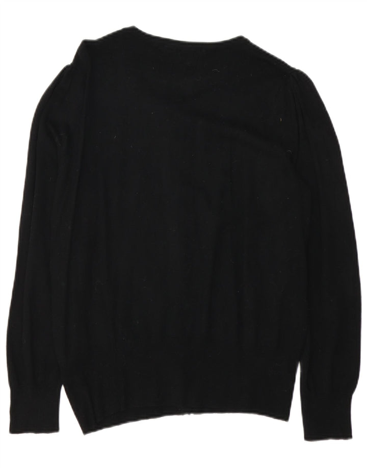 Marks & Spencer - Cárdigan para mujer, talla 40, viscosa negra mediana