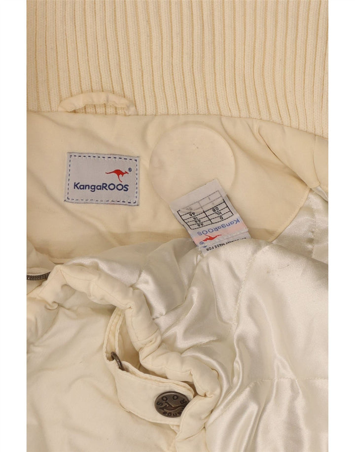 KANGAROOS Chaqueta Acolchada Mujer UK 40 XL Algodón Blanco