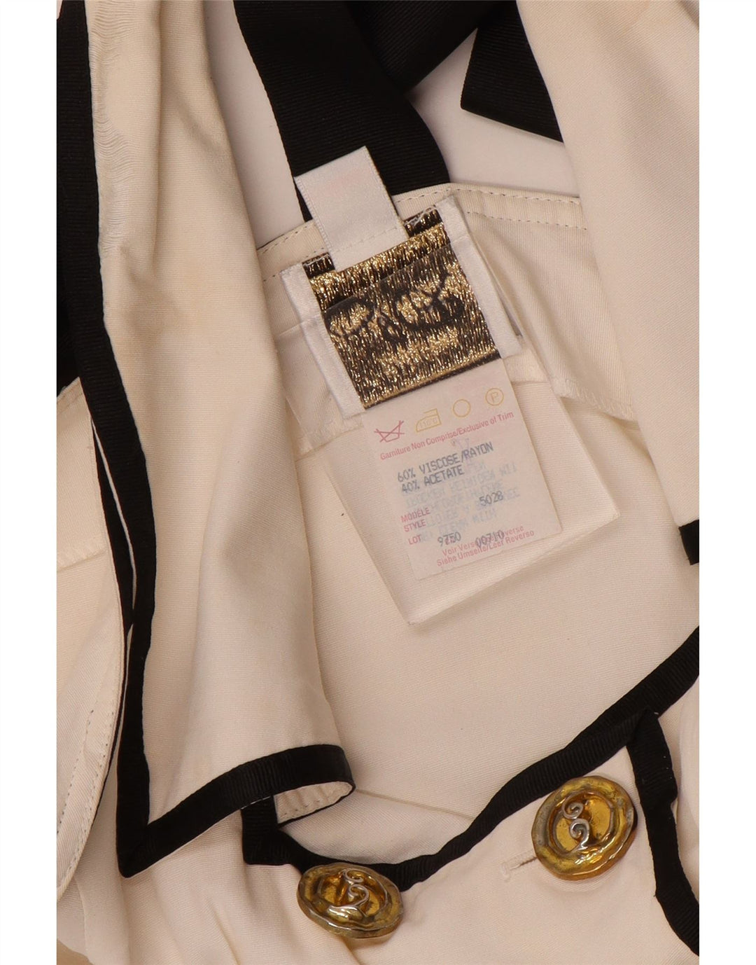 Joseph Ribkoff Chaleco para mujer UK 46 Viscosa blanca grande