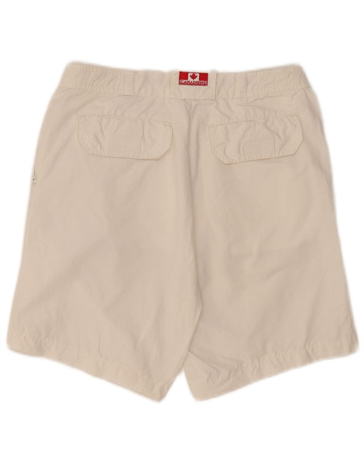 Canadiens Pantalones cortos chinos para mujer IT 44 Medium W30 Algodón blanco