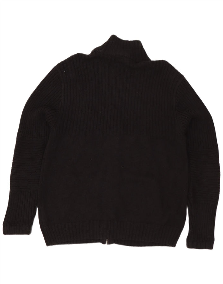 Calvin Klein Jeans Suéter tipo cárdigan para hombre Algodón negro mediano