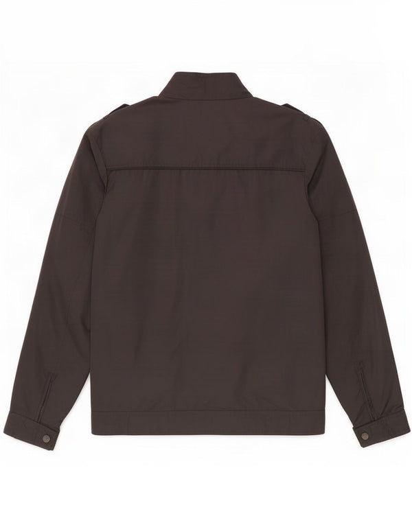 Jack & Jones Chaqueta militar para hombre UK 40 Large Poliéster negro