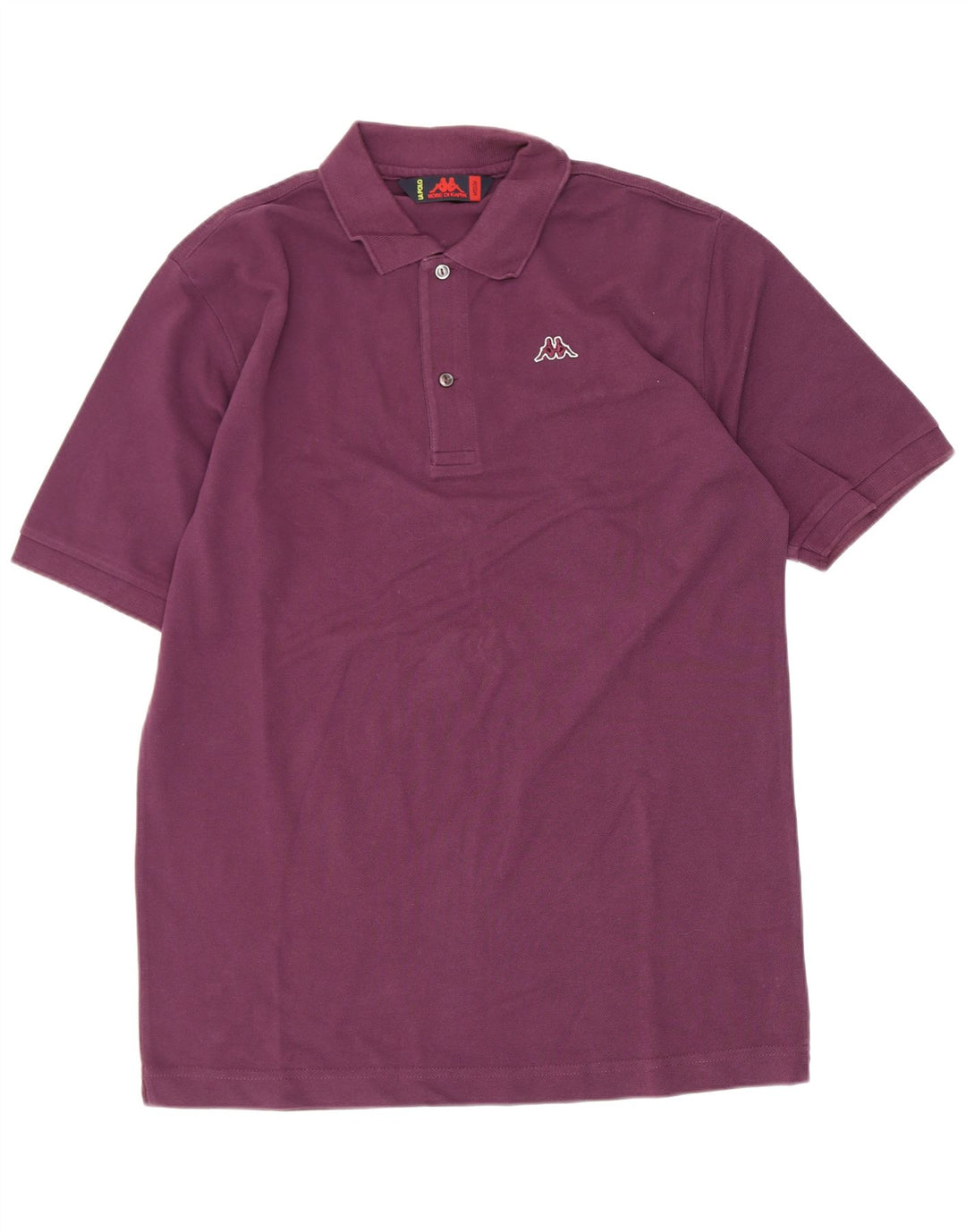 Polo Kappa Hombre Algodón Granate Medio