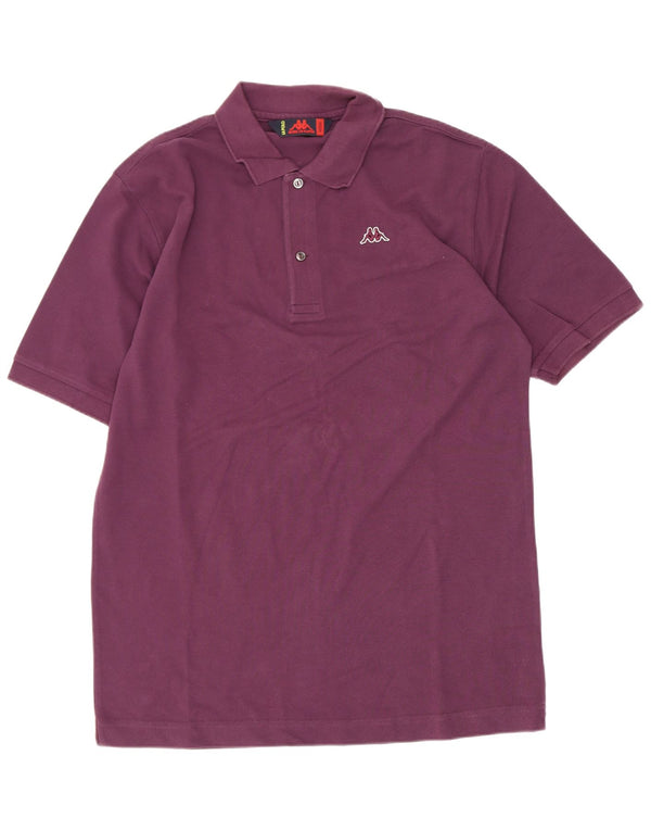 Polo Kappa Hombre Algodón Granate Medio