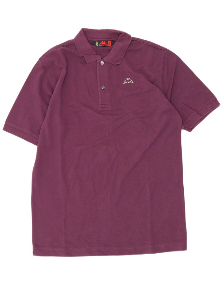 Polo Kappa Hombre Algodón Granate Medio
