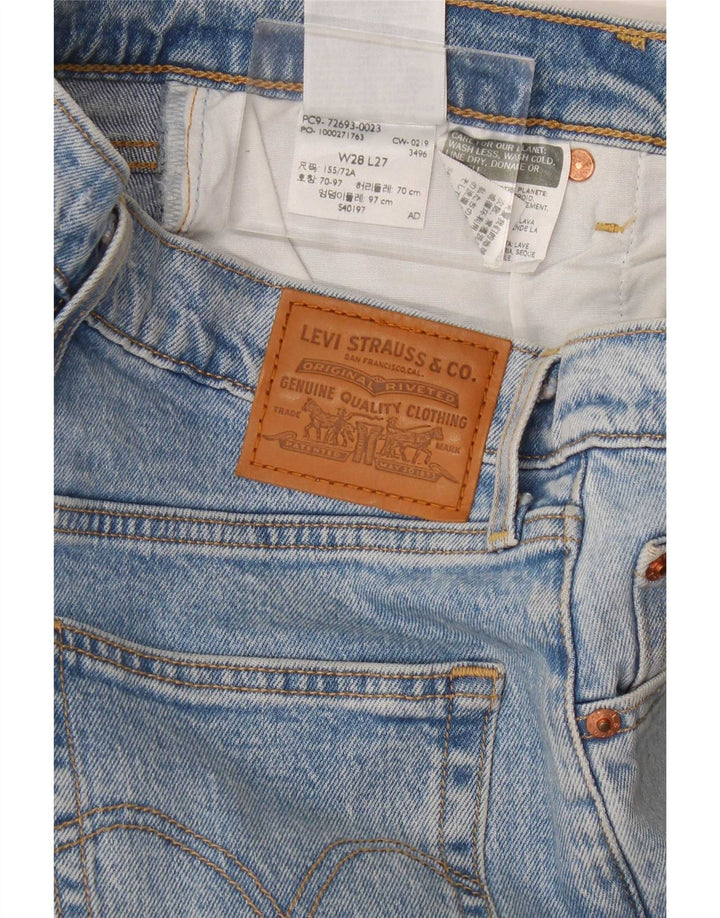 Vaqueros Levi's Ribcage Rectos Mujer W28 L27 Algodón Azul