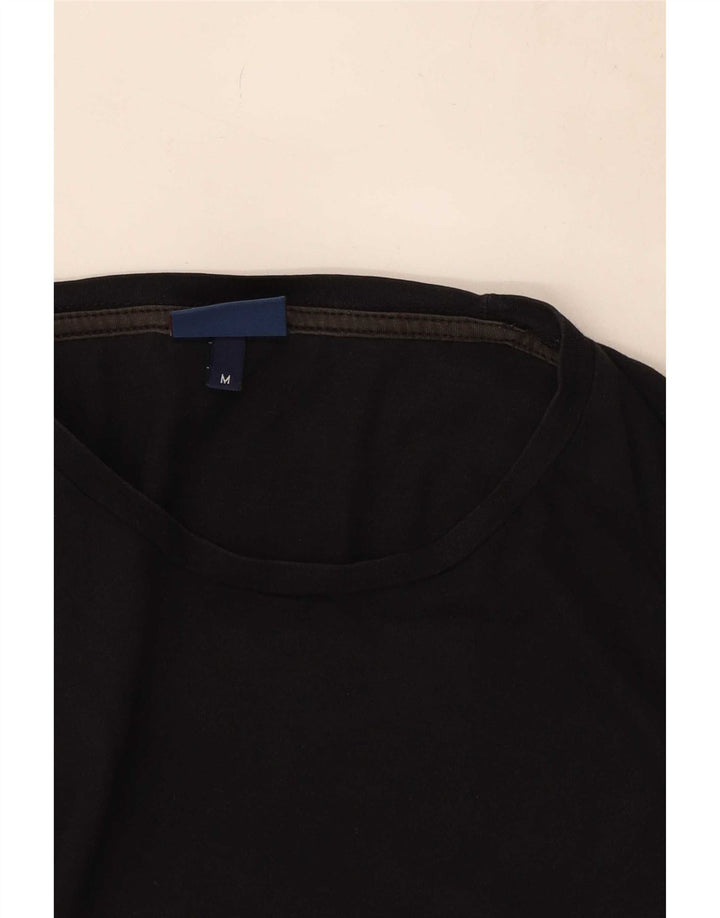 Trussardi Jeans Hombre Graphic Top Manga Larga Medio Negro Algodón