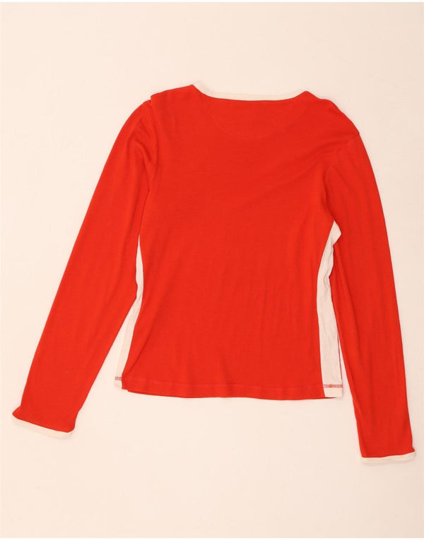 Champion Mujer Top Manga Larga ES 40 XL Algodón Rojo Colorblock