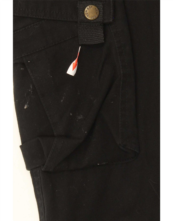 Pantalones cargo rectos vintage para hombre W33 L33 Negro