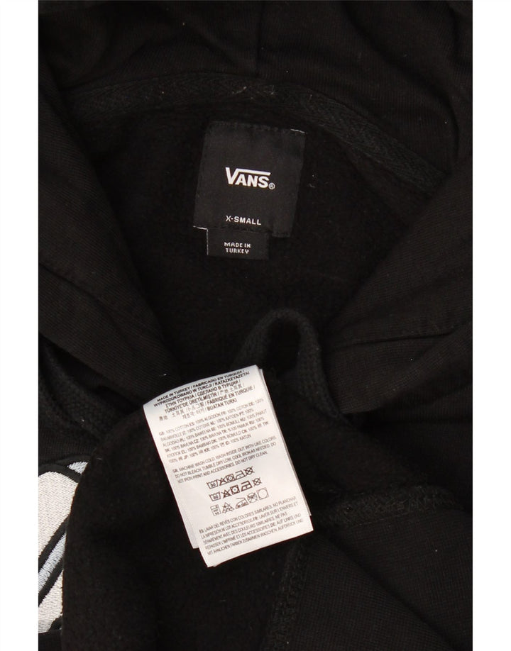 VANS Hombre Graphic Sudadera con capucha Jumper XS Algodón negro