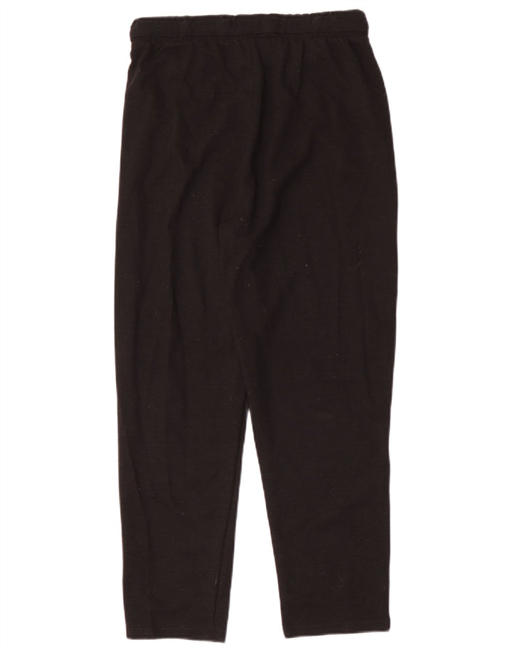 Zara Mujer Pantalones De Chándal UK 8 Small Negro