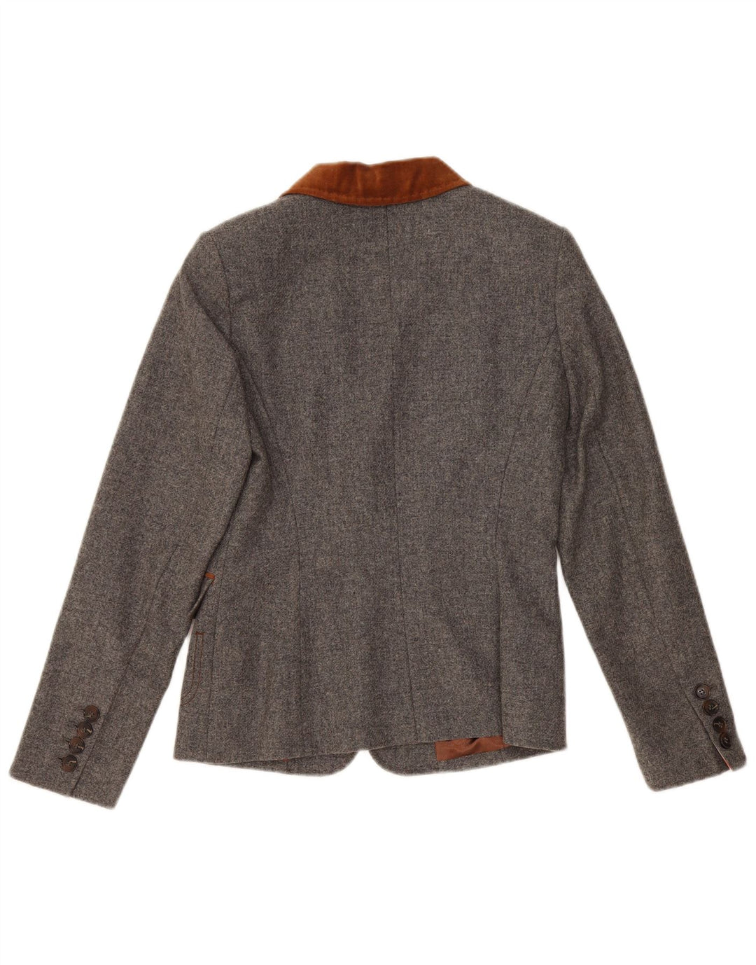White Label Chaqueta tipo blazer de 2 botones para mujer UK 40 Small Gris Colorblock