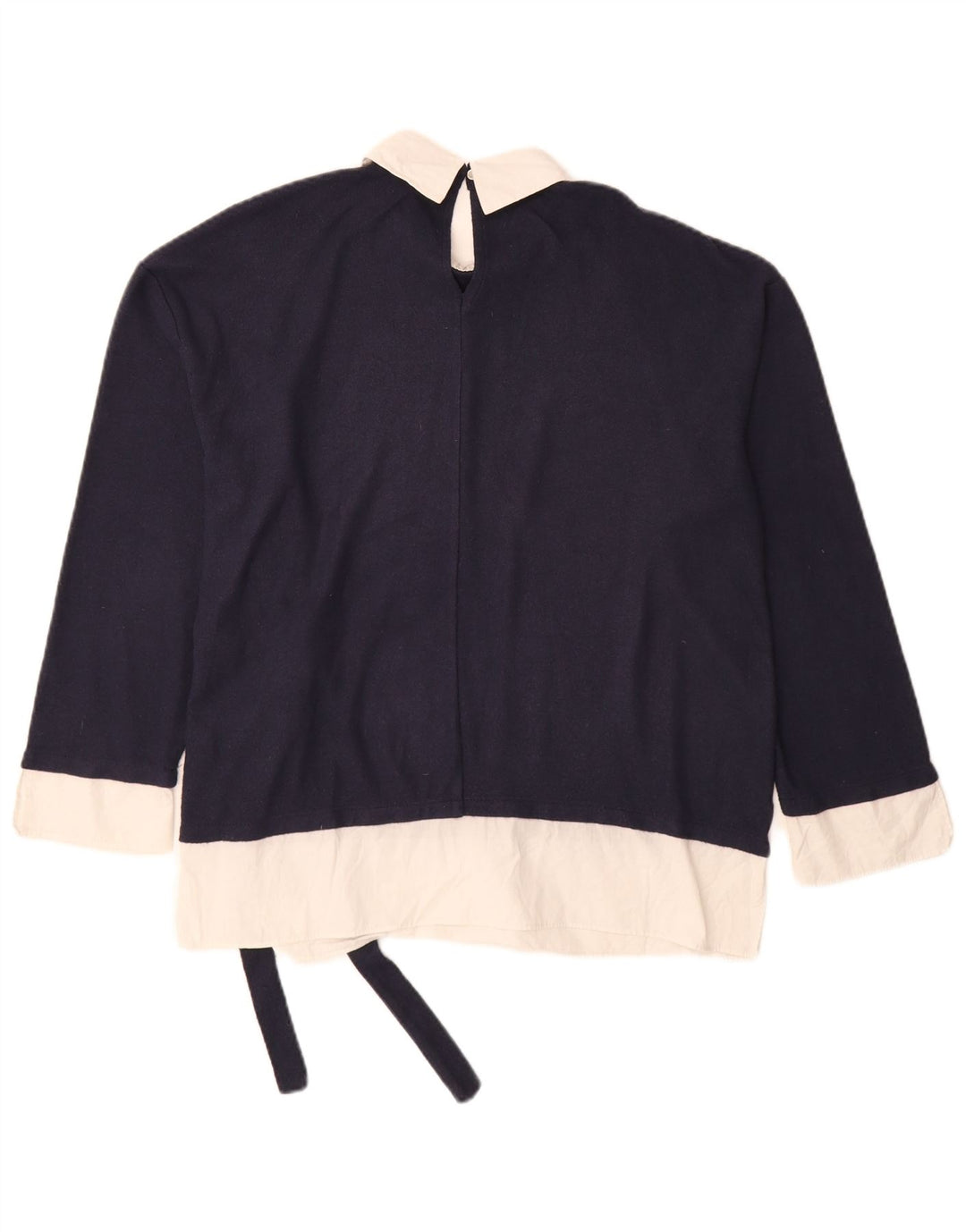 Marks & Spencer - Jersey de cuello polo para mujer, talla 40, talla M, color azul marino