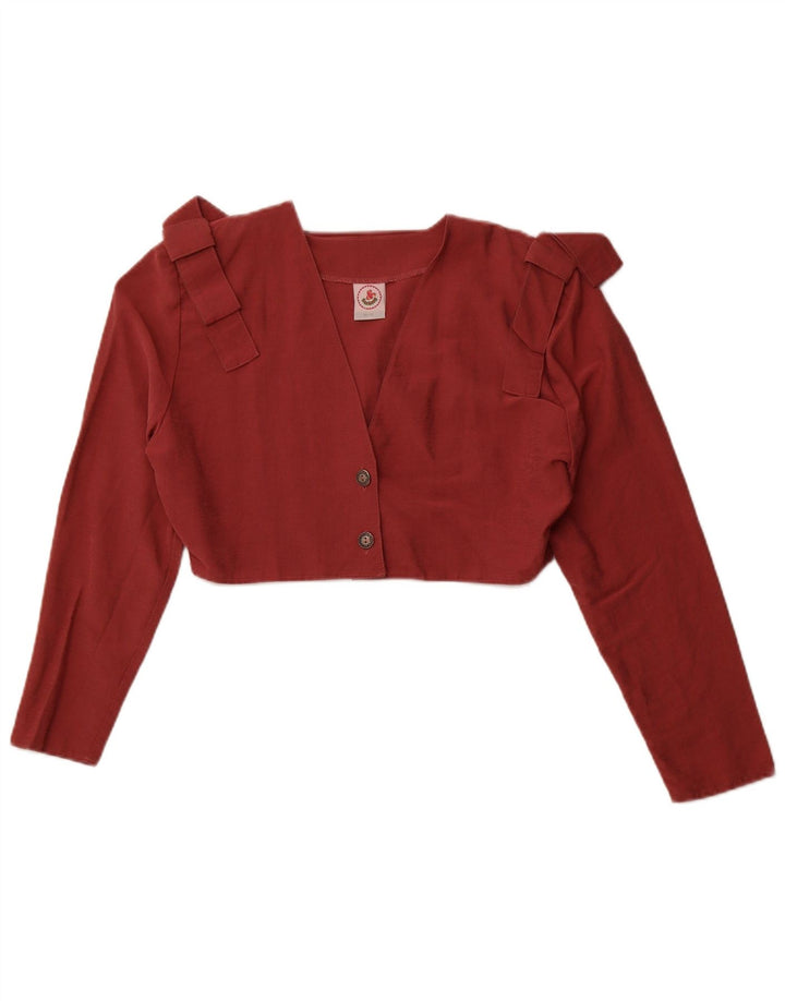 VINTAGE Crop Top Mujer EU 38/40 Viscosa Rosa Mediana